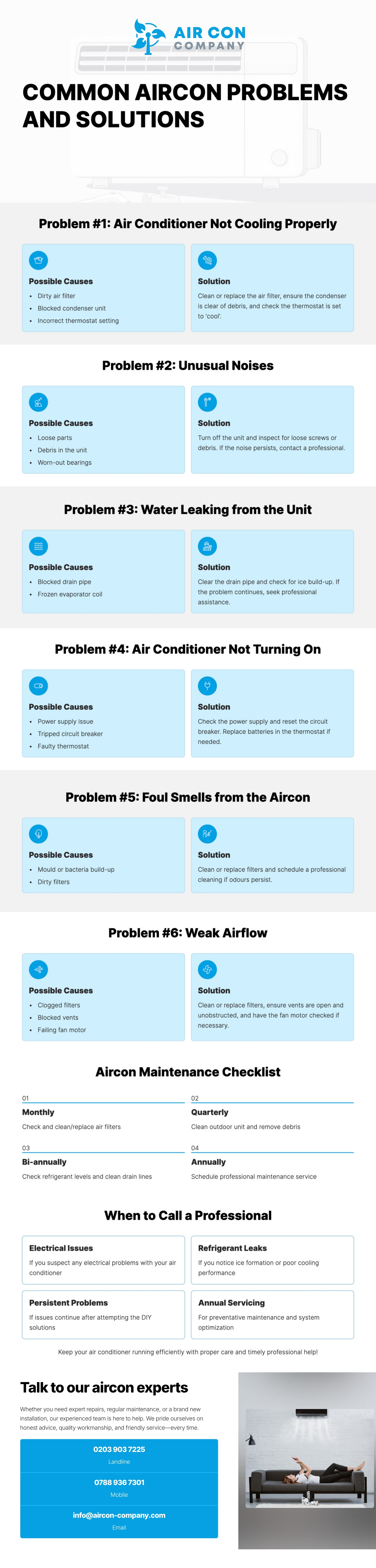 Air Conditioning Service London – Common Problems & Solutions